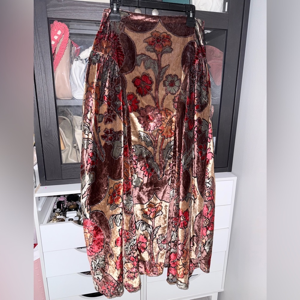 Free People Velvet Petals Maxi Skirt - Picture 3 of 12